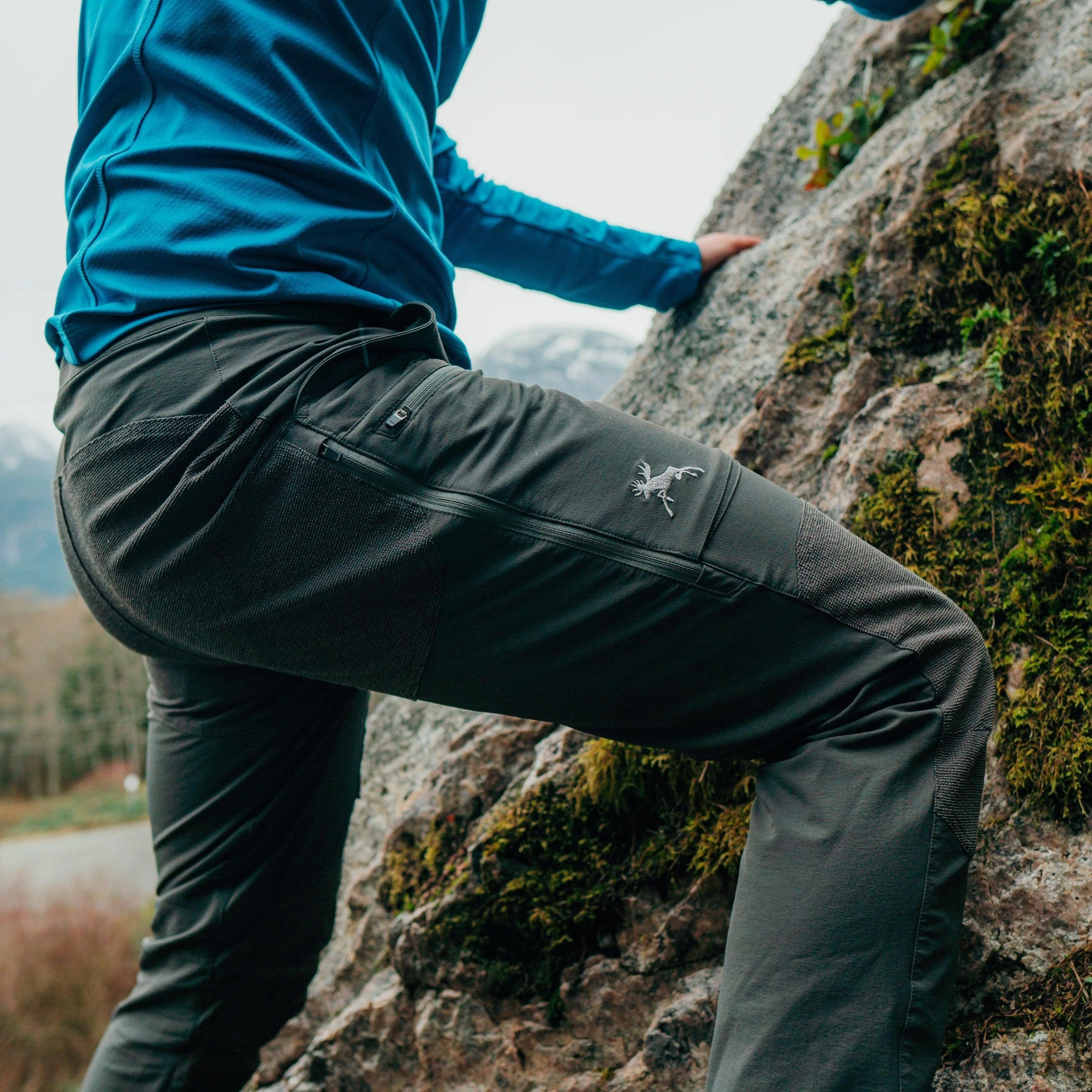 Men’s Achiever  N6 Kevlar® Softshell Hiking Pants- Metallic Blue - Moose Voyage - abrasion resistance, arcteryx, Best hiking pants, cargo pockets, Columbia hiking pants Men's, fjallraven, Hiking Pants, Hiking Pants Women's, hiking trousers, kevlar, mec, outdoorgearlab best hiking pants, patagonia, Quandary pants, Summer hiking pants, tactical pants, Trekking Trousers, wicking pants, Winter hiking pants, work pants -| Best Outdoor Apparel Canada - Moose Voyage - www.moosevoyage.ca