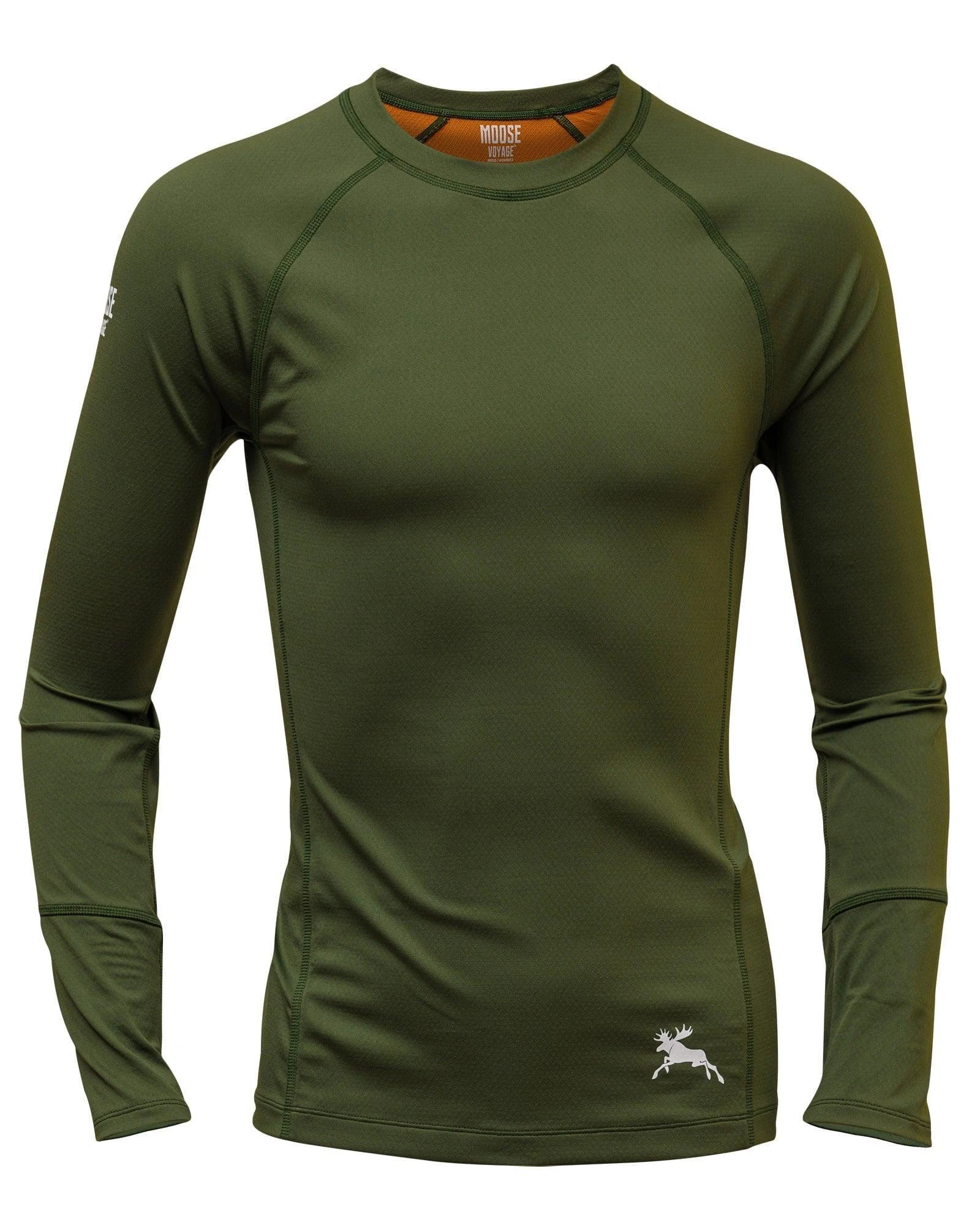 Men’s COOLMAX® All Season Hyper-Performance Base Layer – Earth Green - Moose Voyage - arcteryx, base layer, baselayer, fjallraven, helly hansen, mec, merino, patagonia, rei, under armour -| Best Outdoor Apparel Canada - Moose Voyage - www.moosevoyage.ca