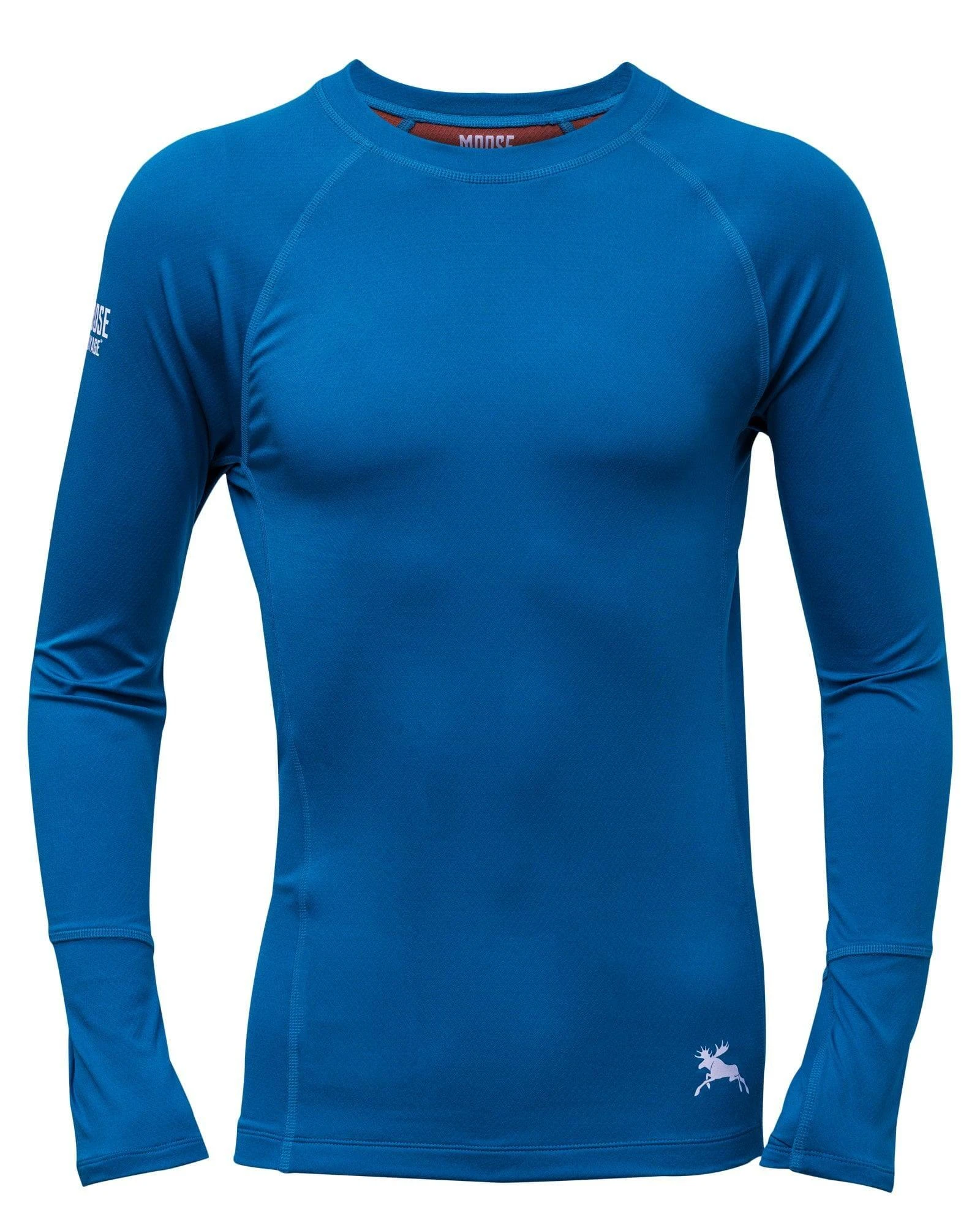 Men’s COOLMAX® All Season Hyper-Performance Base Layer – Ocean Blue - Moose Voyage - arcteryx, base layer, baselayer, fjallraven, hiking top, mec, merino, patagonia, rei, trekking top, under armour -| Best Outdoor Apparel Canada - Moose Voyage - www.moosevoyage.ca