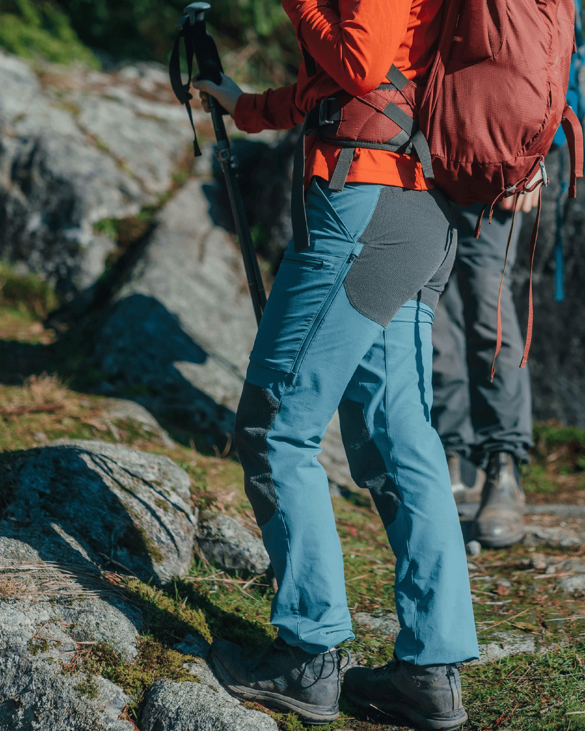 Women’s Achiever N6 Kevlar® Softshell Hiking Pants  - Metallic Blue - Moose Voyage - arcteryx, fjallraven, helly hansen, Hiking Pants, hiking trousers, kevlar, mec, patagonia, rei, sigma pant, stretch pants, tactical pants, Trekking Trousers, wicking pants, work pant, work pants -| Best Outdoor Apparel Canada - Moose Voyage - www.moosevoyage.ca