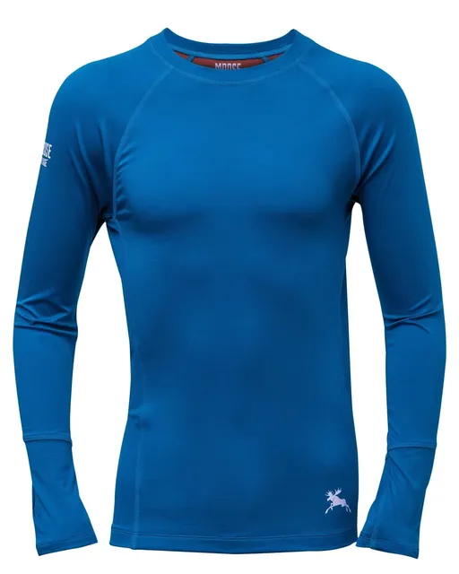 Men’s COOLMAX® All Season Hyper-Performance Base Layer – Ocean Blue - Moose Voyage - arcteryx, base layer, baselayer, fjallraven, hiking top, mec, merino, patagonia, rei, trekking top, under armour -| Best Outdoor Apparel Canada - Moose Voyage - www.moosevoyage.ca