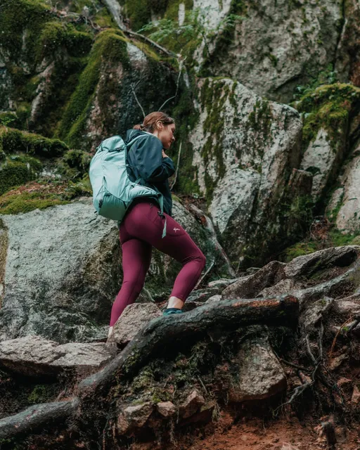 Women's Lycra Native Hiking Tights - Burgundy - Moose Voyage - arcteryx, fjallraven, helly hansen, Hiking Pants, hiking tights, hiking trousers, lululemon, lycra, mec, patagonia, rei, stretch pants, tights, Trekking Trousers, wicking pants -| Best Outdoor Apparel Canada - Moose Voyage - www.moosevoyage.ca