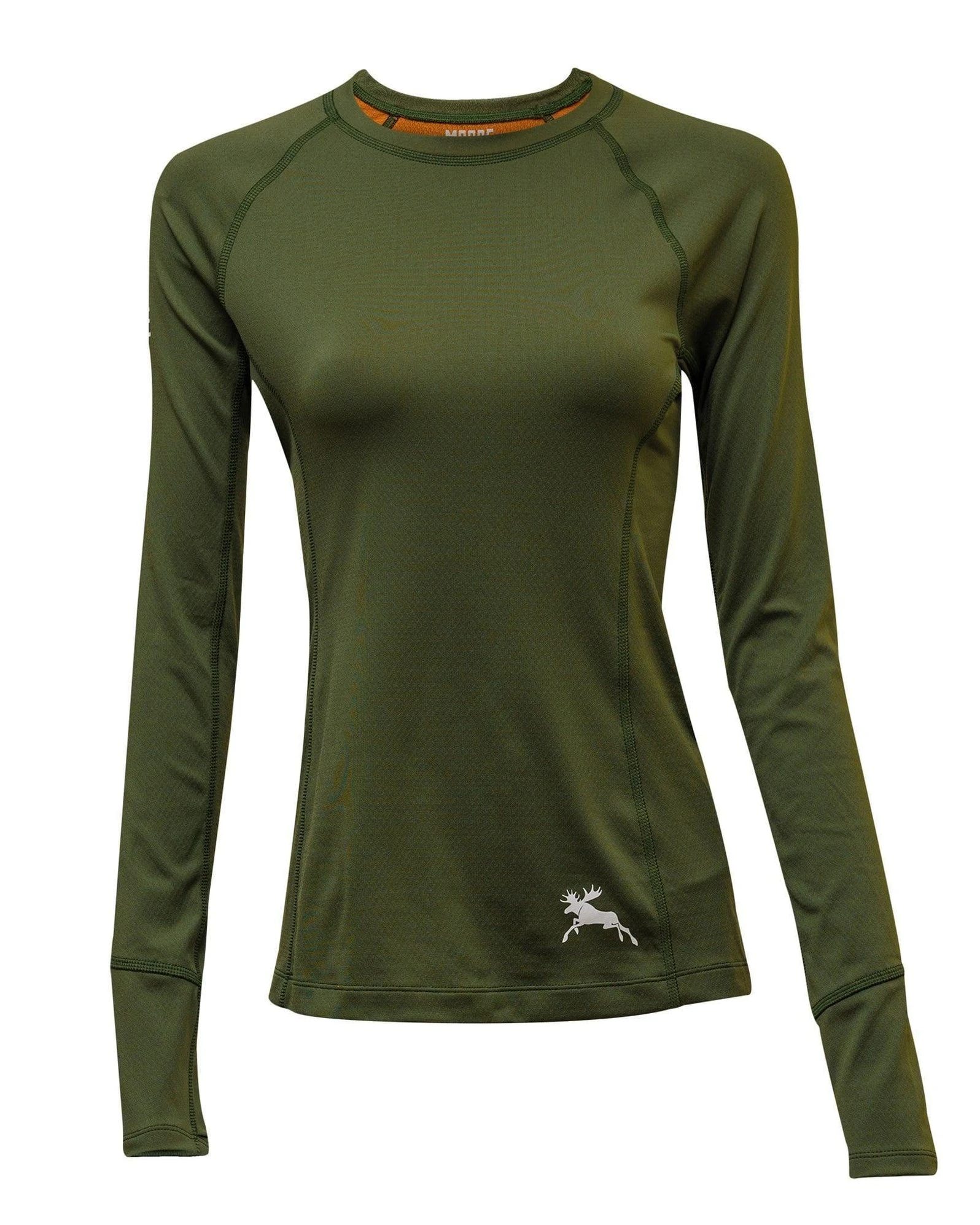 Women’s COOLMAX® All Season Hyper-Performance Base Layer – Earth Green - Moose Voyage - arcteryx, base layer, baselayer, coolmax, fjallraven, helly hansen, hiking top, mec, merino, patagonia, rei, under armour -| Best Outdoor Apparel Canada - Moose Voyage - www.moosevoyage.ca
