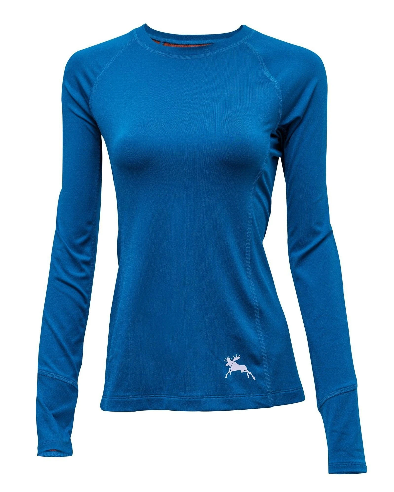 Women’s COOLMAX® All Season Hyper-Performance Base Layer – Ocean Blue - Moose Voyage - arcteryx, base layer, baselayer, coolmax, fjallraven, helly hansen, hiking top, mec, merino, patagonia, rei, under armour -| Best Outdoor Apparel Canada - Moose Voyage - www.moosevoyage.ca